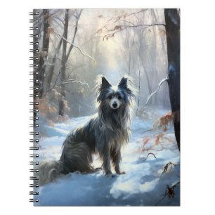Chinese Crested Let It Snow Christmas Notebook