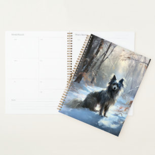 Chinese Crested Let It Snow Christmas Planner
