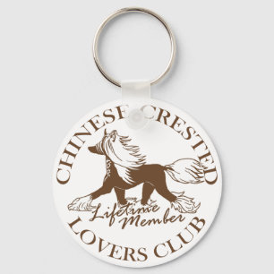 Chinese Crested Lovers Club Key Ring
