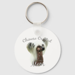 Chinese Crested Mum 2 Key Ring