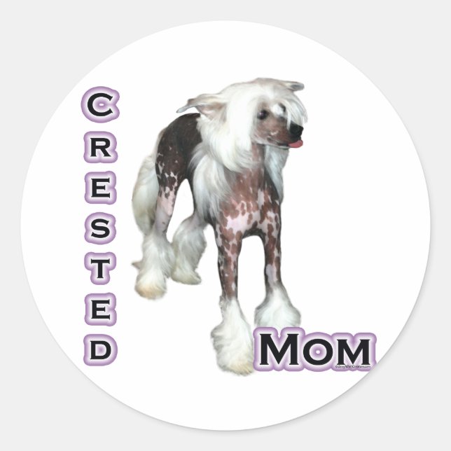 Chinese Crested Mum 4 - Sticker (Front)
