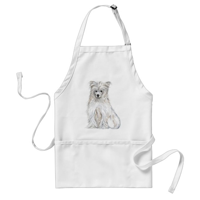 Chinese Crested Powder Puff Standard Apron (Front)