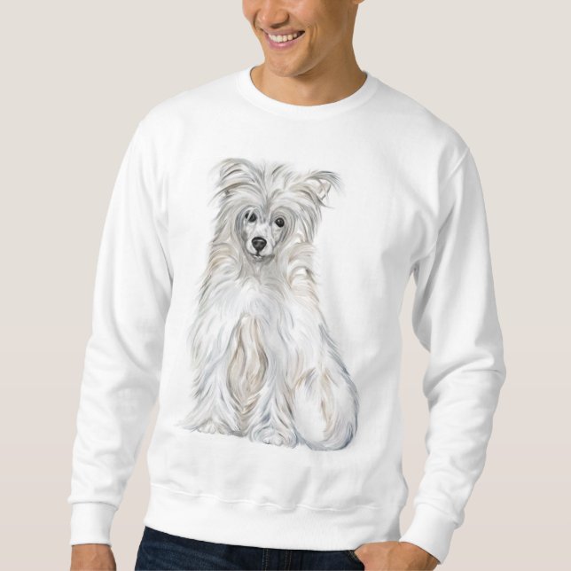 Chinese Crested Powder Puff Sweatshirt (Front)