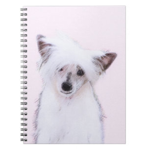 Chinese Crested Powderpuff Painting - Dog Art Notebook