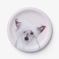 Chinese Crested Powderpuff Painting - Dog Art
