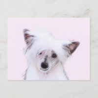 Chinese Crested Powderpuff Painting - Dog Art