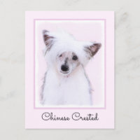 Chinese Crested Powderpuff Painting - Dog Art
