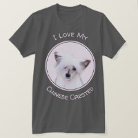 Chinese Crested Powderpuff Painting - Dog Art
