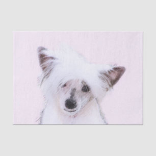 Chinese Crested Powderpuff Painting - Dog Art Tissue Paper