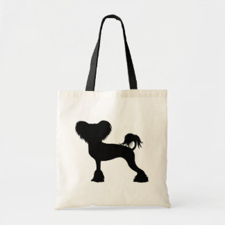 Chinese Crested Silhouette | Crestie Dog Tote Bag