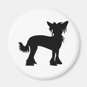 Chinese Crested Silhouette Magnet