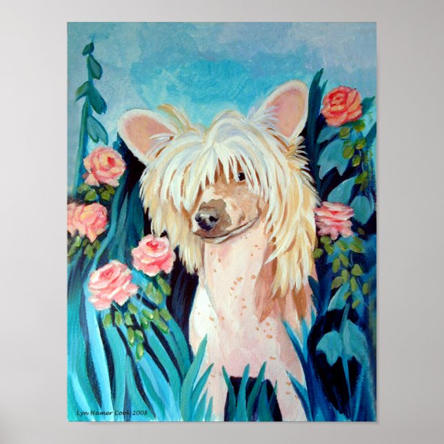 Chinese Crested Wall Print Poster (Front)