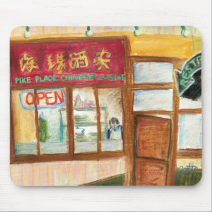 Chinese Cuisine Mousepad (Pike Place Seattle)