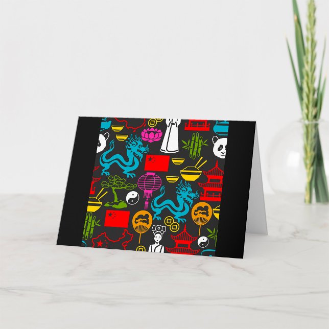 Chinese Culture Symbols Pattern Card (Creator Uploaded)