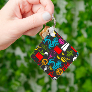 Chinese Culture Symbols Pattern Key Ring