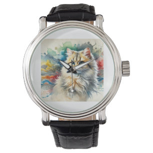 Chinese desert cat 120724AREF115 - Watercolor Watch