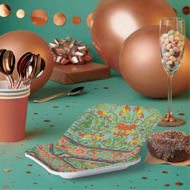 Chinese Design Paper Plates (Multi)