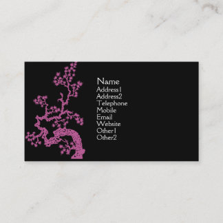 Chinese Design Profile Card - Pink