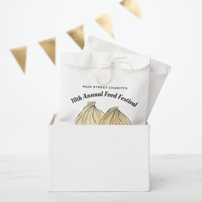 Chinese Dim Sum Shumai Dumplings Food Festival Favour Bags (Party)