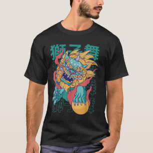 Chinese Dog Dragon Tattoo Mythology Culture Fantas T-Shirt