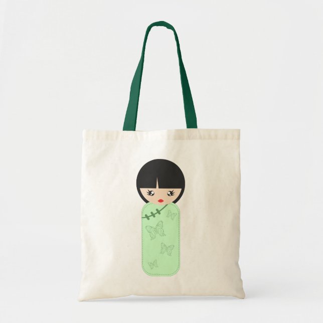 Chinese Doll in Green Tote Bag (Front)