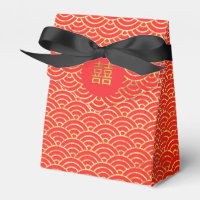 Chinese Double Happiness Wedding Money Gold Red Fa