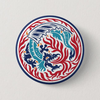 Chinese Dragon 6 Cm Round Badge