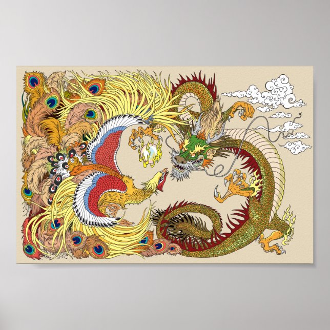 chinese dragon and phoenix poster (Front)