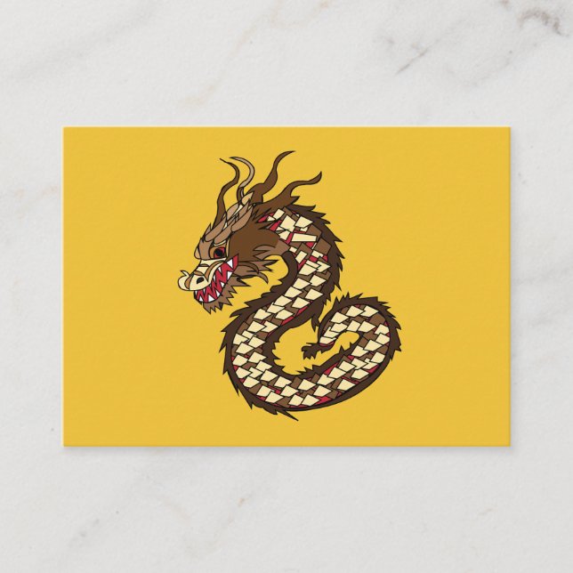 Chinese Dragon Art Business Card (Front)