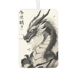 Chinese Dragon Art | Mythical Beast Illustration Car Air Freshener