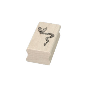 chinese dragon art stamp