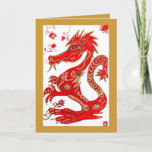 Chinese Dragon Astrology Card