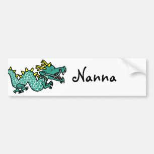 Chinese Dragon Bumper Sticker