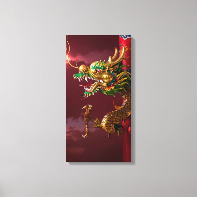 chinese dragon canvas print (Front)