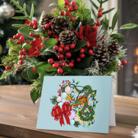 Chinese Dragon Christmas Wreath