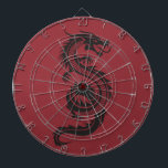 Chinese dragon dartboard<br><div class="desc">Minimalist design with Chinese dragon.</div>