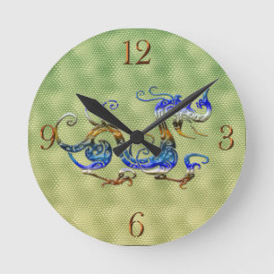 Chinese Dragon Fantasy Art Designer Gift Clock
