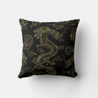 Chinese Dragon Gold and Black