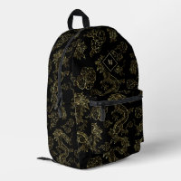 Chinese Dragon Gold and Black