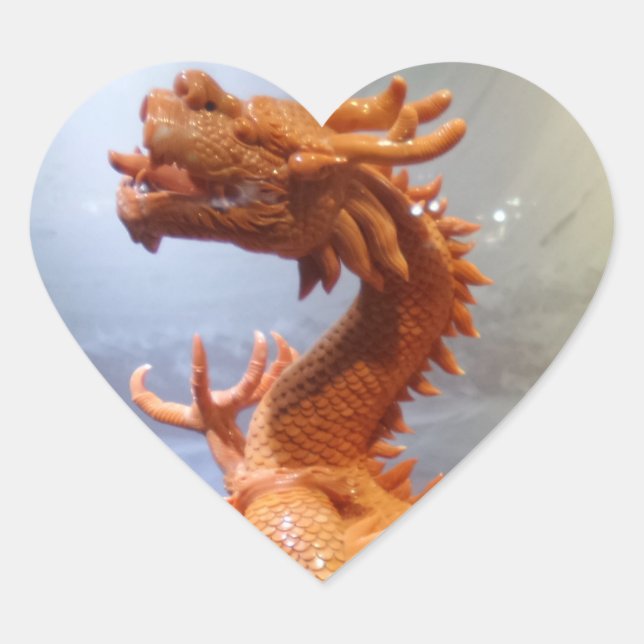 Chinese Dragon Heart Sticker (Front)
