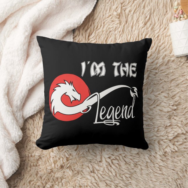 Chinese dragon " I am the legend " Cushion (Blanket)