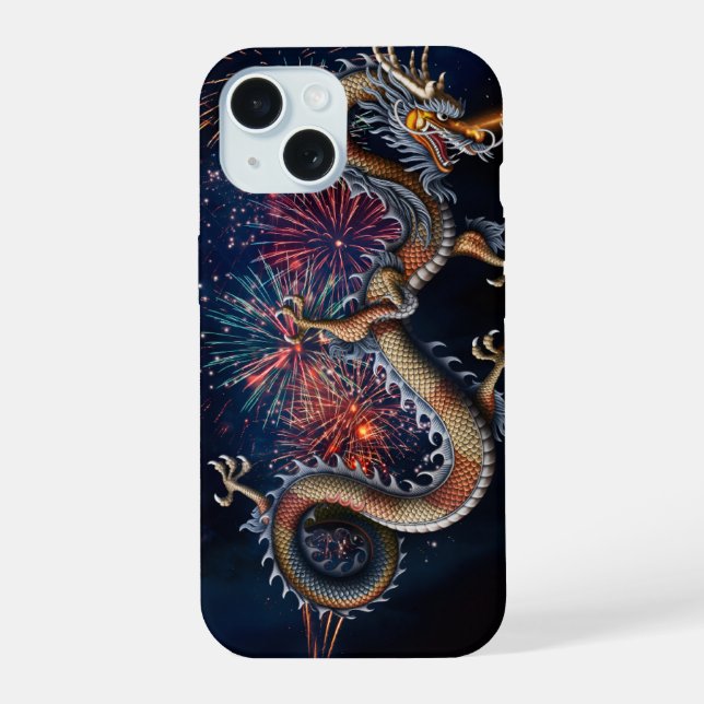 Chinese Dragon iPhone 15 Case (Back)