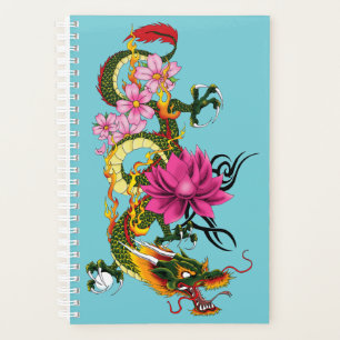 Chinese Dragon Lotus Cherry Blossoms Planner
