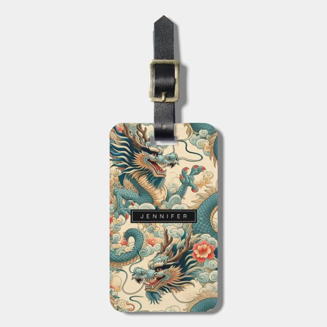Chinese Dragon Luggage Tags (Front Vertical)