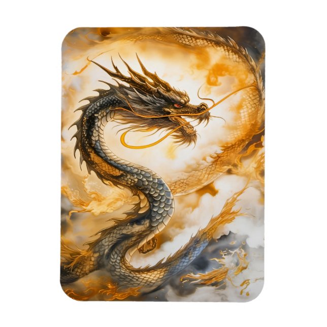 Chinese Dragon Magnet (Vertical)