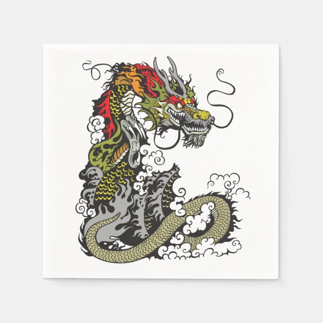 chinese dragon napkin (Front)