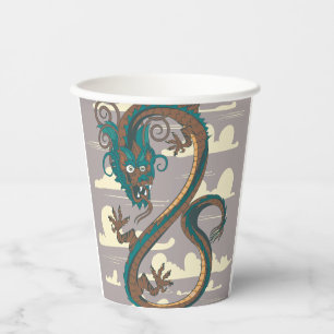 Chinese Dragon Paper Cups