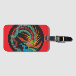 "Chinese Dragon-Peacock " Luggage Tag