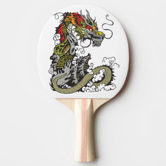 chinese dragon ping pong paddle