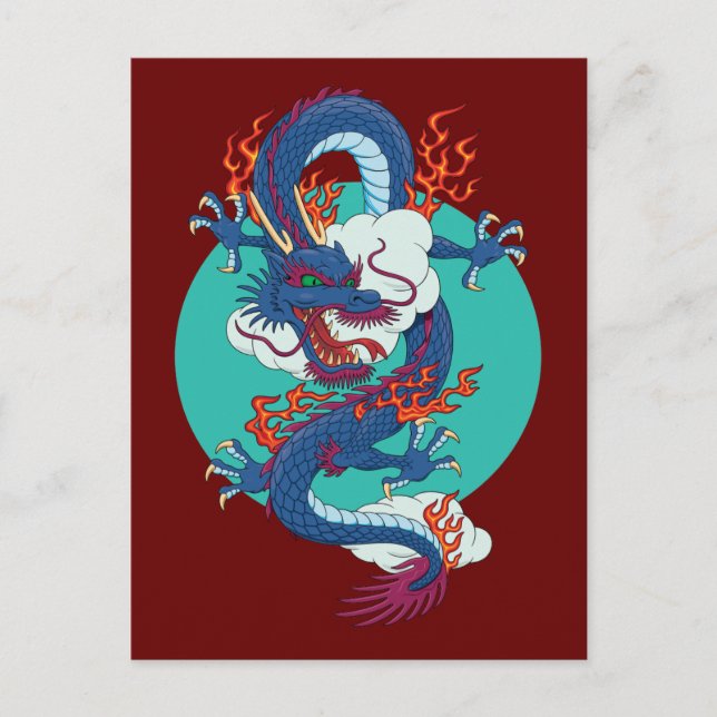Chinese Dragon Postcard (Front)